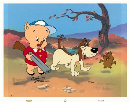 Charles McKimson Signed Looney Tunes "Groundhogs Day" Animated Cel (LE 249/500) (Beckett PreCert)